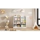 preview thumbnail 9 of 43, Toy Storage Organizer Cabinet Kids Bookshelf Children Bookcase Toddler Baby Sling Book Rack Shelf