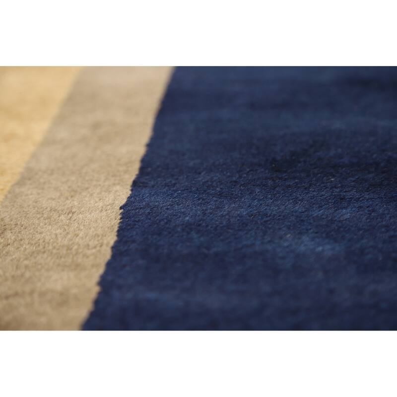 Vegetable Dye Art Deco Chinese Vintage Rug Hand-Knotted Wool Carpet - 6'0"x 11'8"