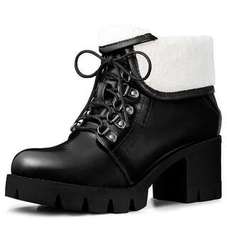 women's fold down combat boots