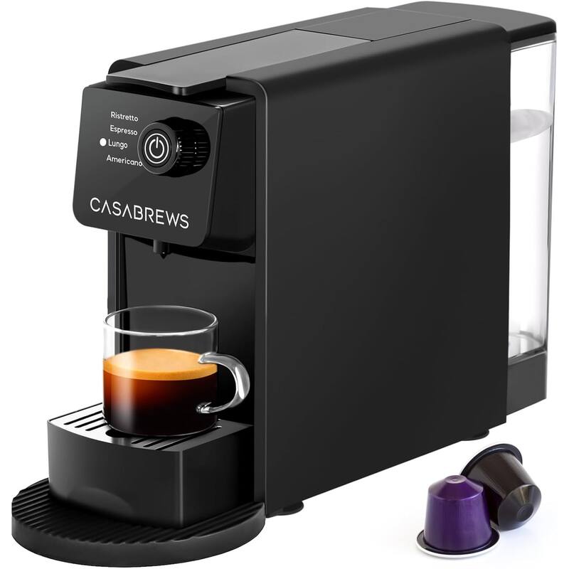 CASABREWS CM7036E 20 Bar Espresso Machine for Nespresso Original Pods - Black