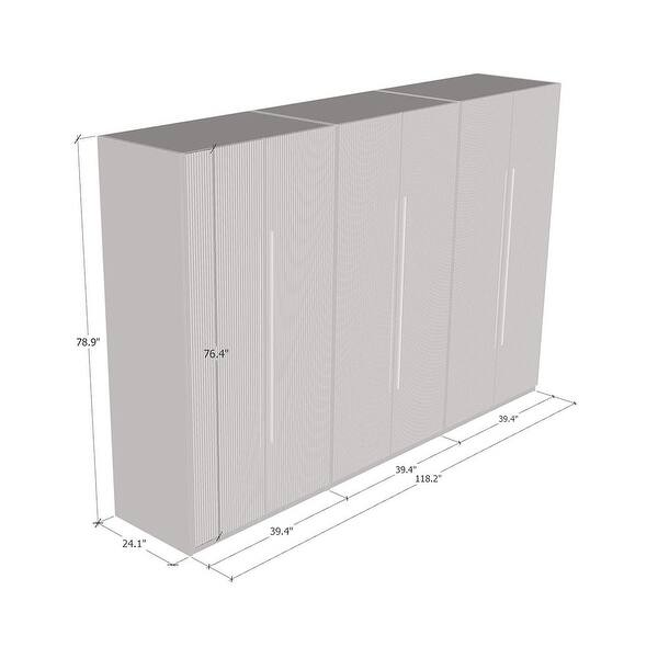 Meble Furniture Adeline 2D2D2D Wardrobe, High Gloss Fronts with Matte ...