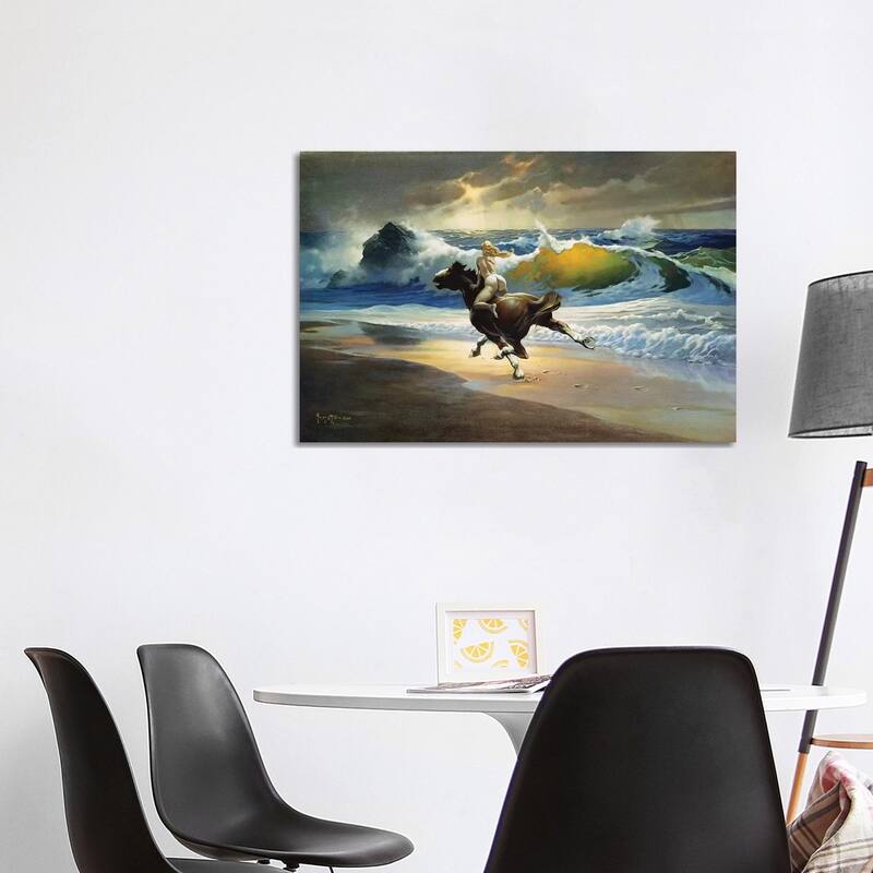 iCanvas "Wild Ride" by Frank Frazetta Canvas Print - 26x40x1.5