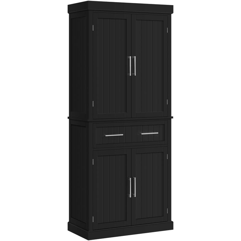 Yaheetech Wooden Kitchen Pantry Storage Cabinet with Doors and Shelves
