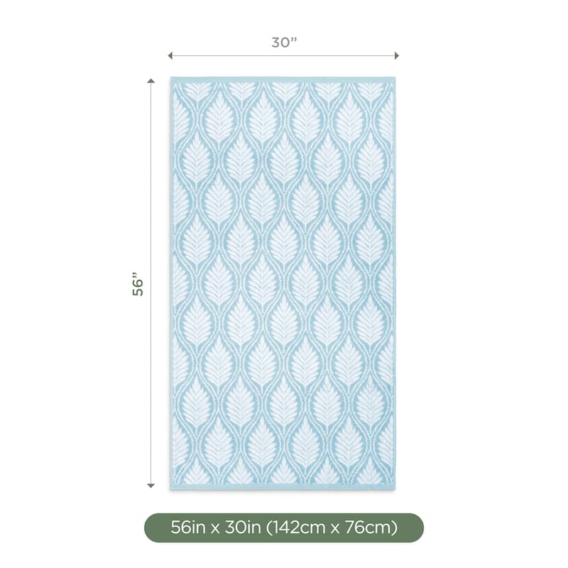 Martex Restore Fern Ogee Sage Bath Towel