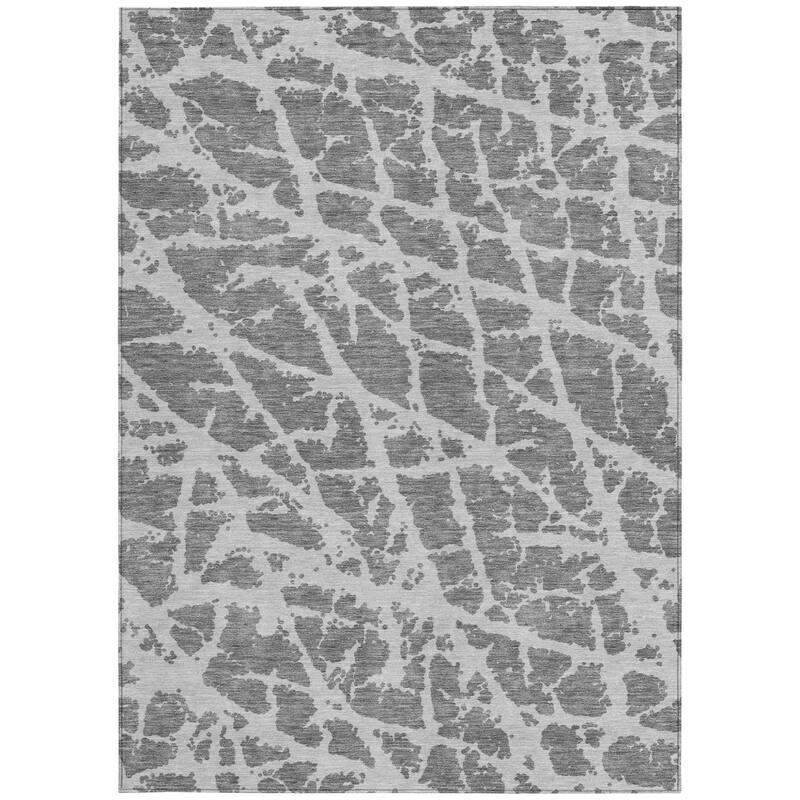 Alfi Contemporary Abstract Weather Resistant Blended Style Outdoor Rug