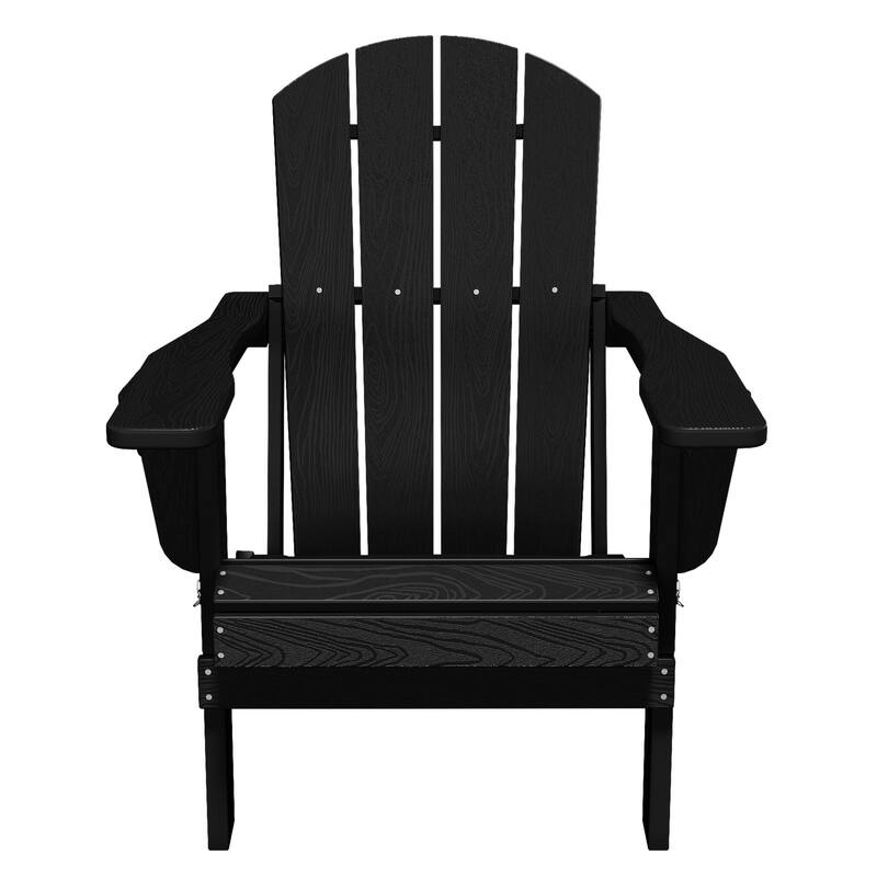 Foldable HDPE Adirondack Chair with Dual Cup Holders