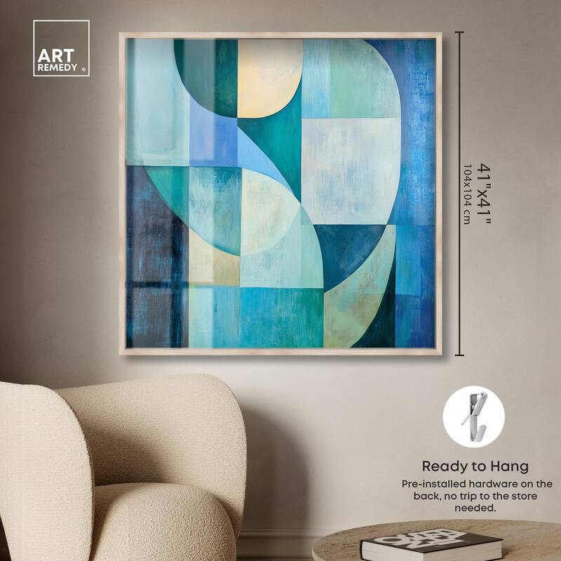 Color Blocks I Shadowbox by Art Remedy