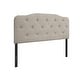 preview thumbnail 5 of 3, Angela Button-tufted Adjustable Headboard Warm Grey - Full