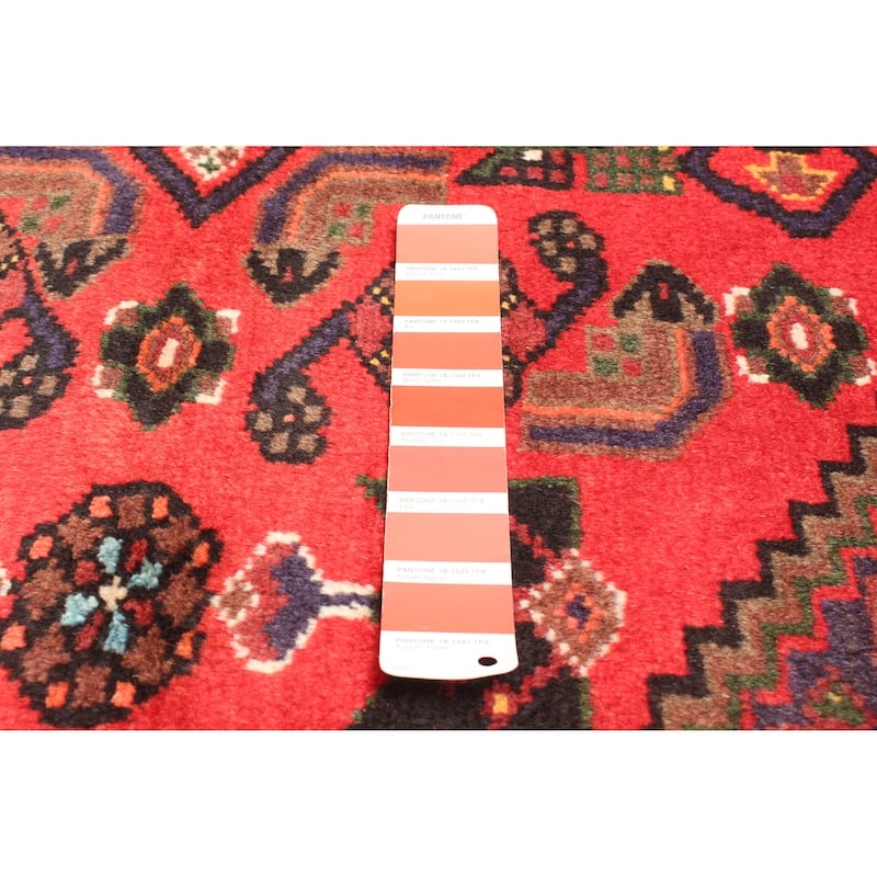 ECARPETGALLERY Hand-knotted Andelz Red Wool Rug - 3'11 x 6'8