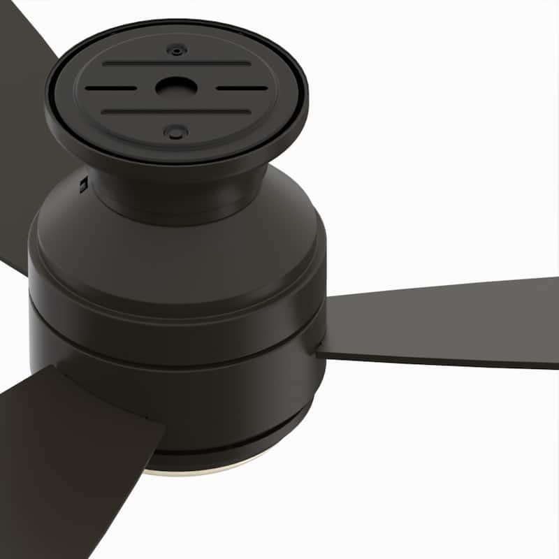 Fanimation Studio Collection Level 44 inch Aged Bronze Ceiling Fan with LED Light and Wall Control