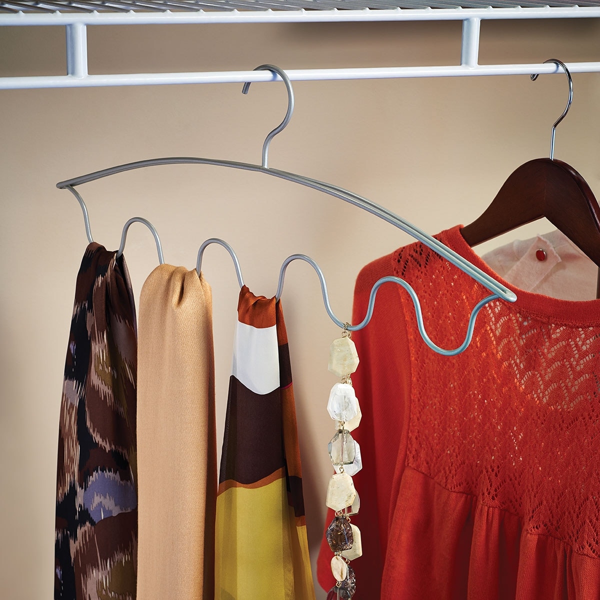 ClosetMaid Nickel Scarf and Belt Organizer