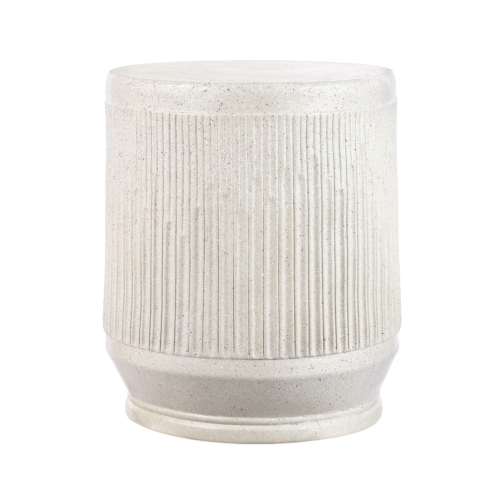 Adrian 17.5" Mid-Century Modern Brutalist Accent Table , by JONATHAN Y