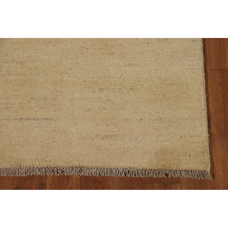 Gabbeh Modern Runner Rug Hand-Knotted Contemporary Wool Carpet - 2'6"x 9'8"
