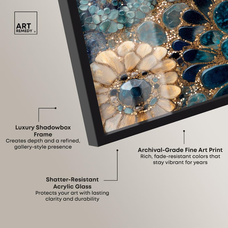 Opulent Geode III Shadowbox by Art Remedy