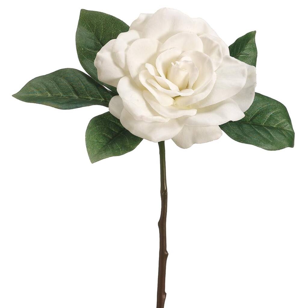 Gardenia Artificial Floral Pick Spray - 11" - Cream