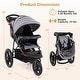 preview thumbnail 3 of 17, Babyjoy Jogging Stroller Foldable Jogger with Adjustable Canopy - See Details