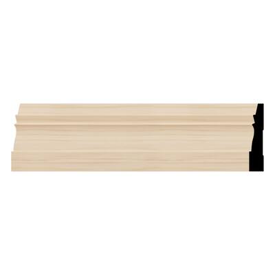 WM631 9/16-in D x 3-1/4-in W x 96-in L Americraft Solid Hardwood Stain Grade Colonial Base Moulding
