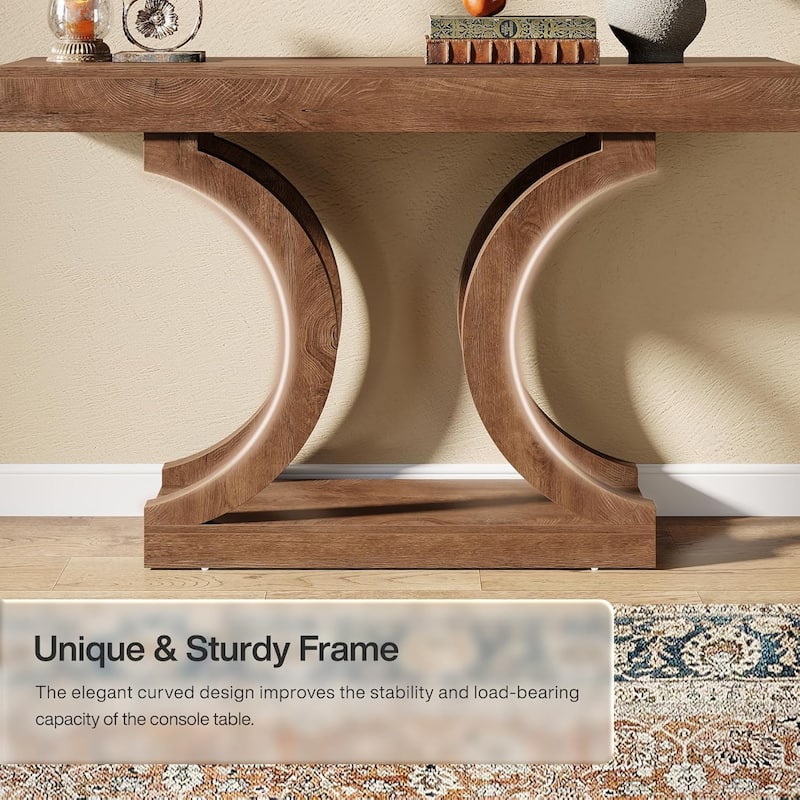 43.3-Inch Farmhouse Console Table for Entryway, Narrow Sofa Table for Living Room, Hallway, Foyer, Entrance