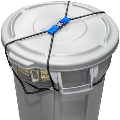 Trash Can Lock for Animals/Raccoons, Bungee Cord Heavy Duty