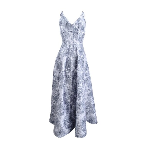 calvin klein grey floral dress