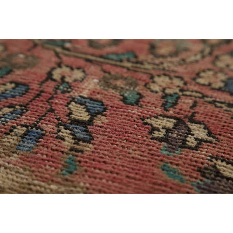 Traditional Tabriz Persian Vintage Rug Hand-Knotted Wool Carpet - 6'6" x 9'8"