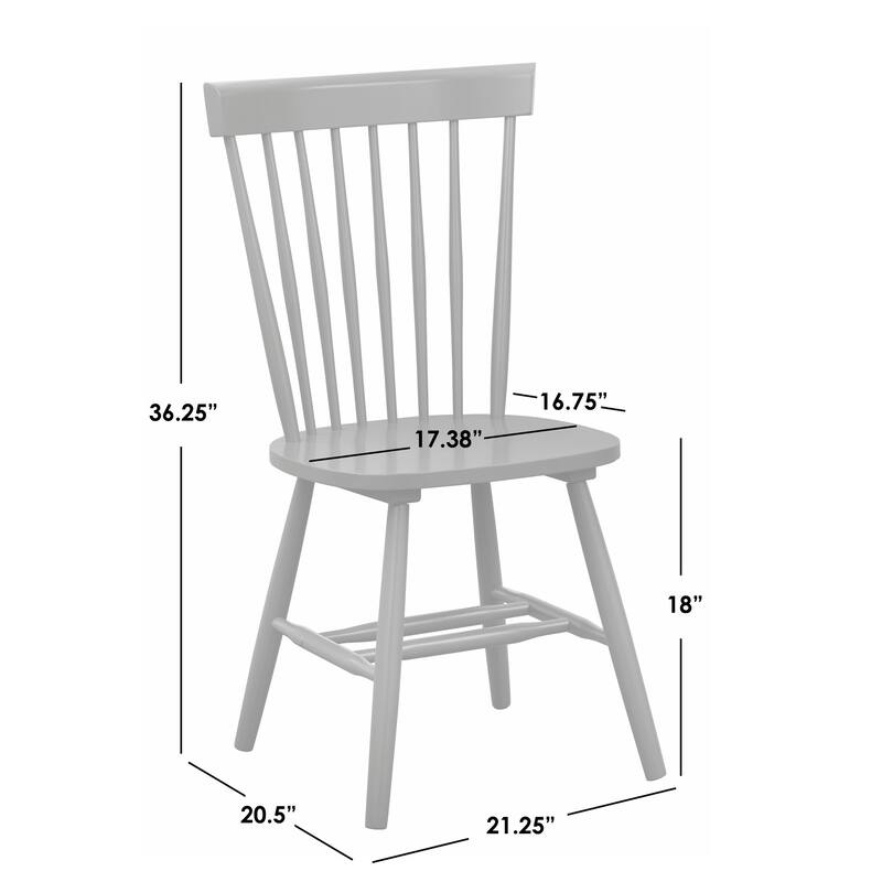 Simple Living Venice Solid Wood Spindle Dining Chairs (Set of 4)