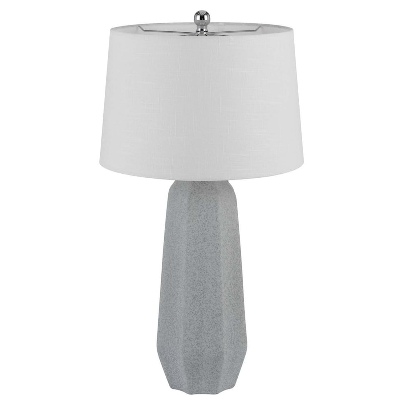 Drayton 30" Height Stone Grey Ceramic 2 Pack Table Lamps - One Size