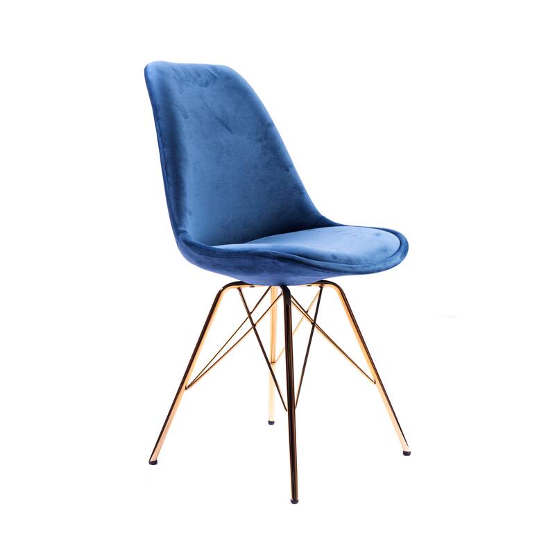 Porthos Home Alia Dining Chairs Set Of 2, Velvet And Gold Chrome Legs