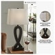 preview thumbnail 3 of 8, Signature Design by Ashley Markellton Black Table Lamp (Set of 2) - 14"W x 9"D x 29"H