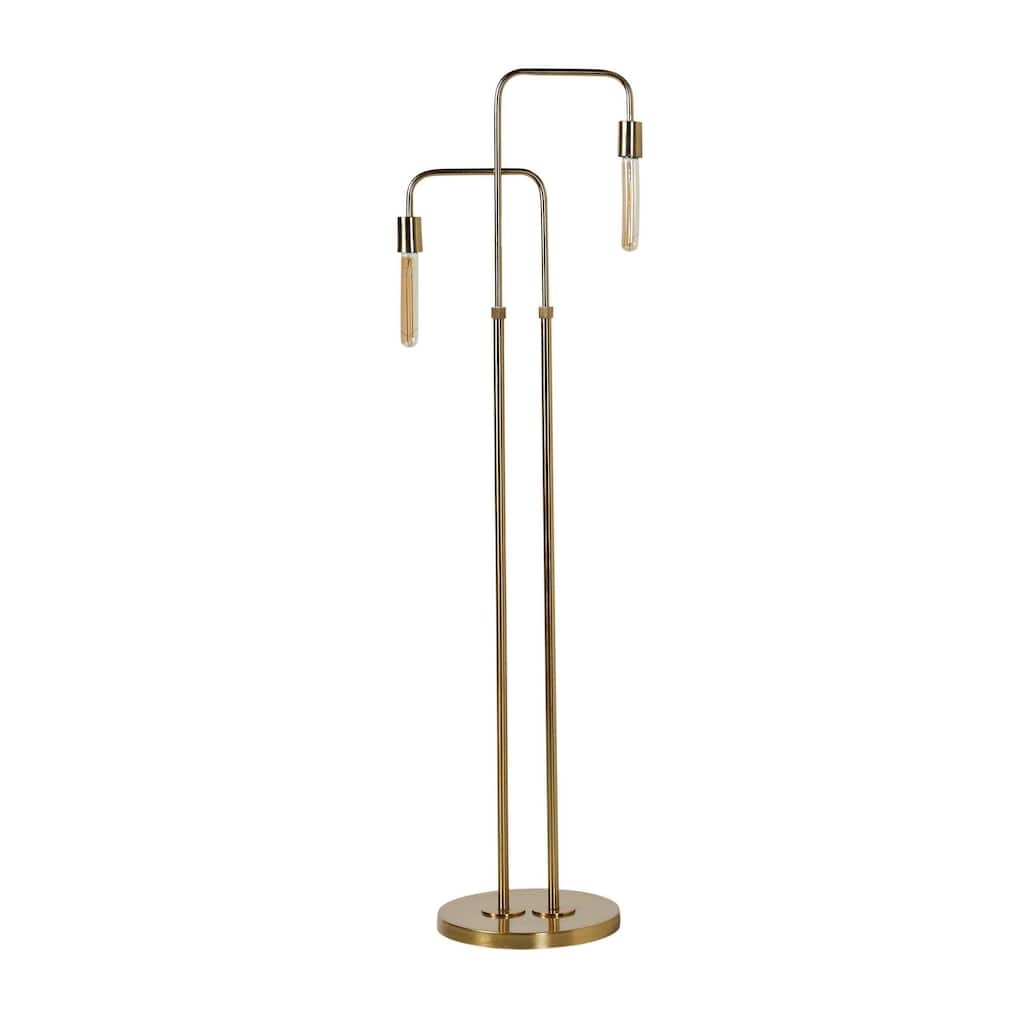 Skye 62" Floor Lamp, Brass