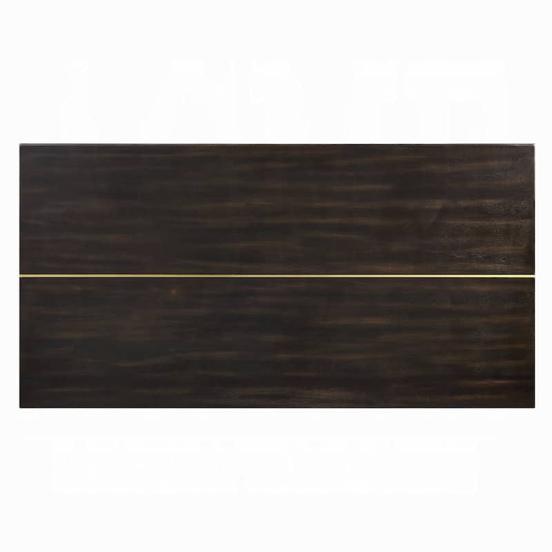 Vonn Dining Table, Wide Panel Legs, 80 Inch Rectangular Top, Black
