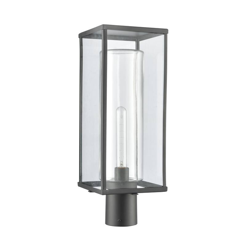Elk Home Augusta 19.75'' High 1-Light Outdoor Post Light - Matte Black