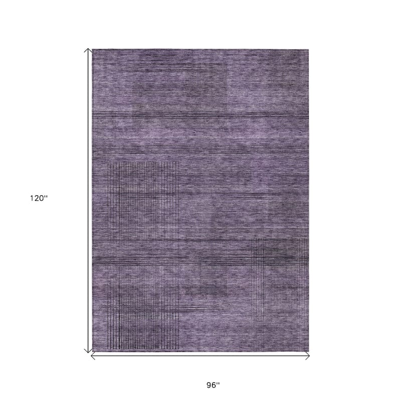 HomeRoots Striped Transitional Rectangle Outdoor Rug
