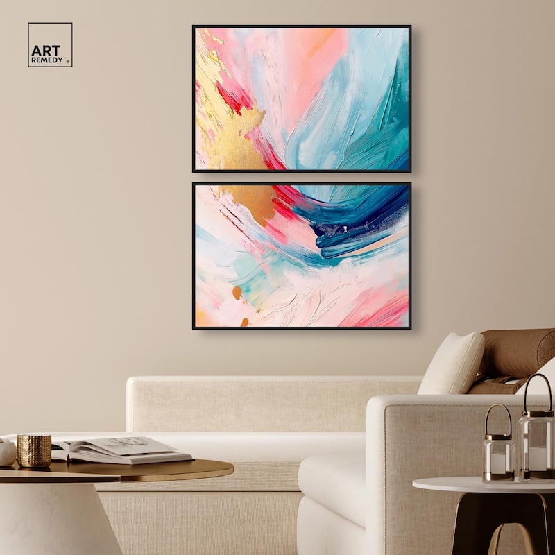 Burst of Energy Canvas Set of 2 by Art Remedy