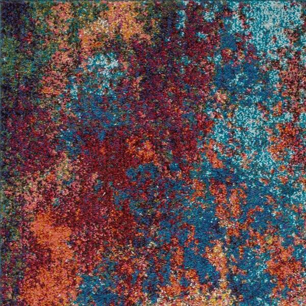 3'X5' Grey Denim Machine Woven Uv Treated Abstract Brushstroke Indoor Outdoor Area Rug 3'X5' Grey Denim Machine Woven Uv Treated Abstract Brushstroke Indoor Outdoor Area Rug