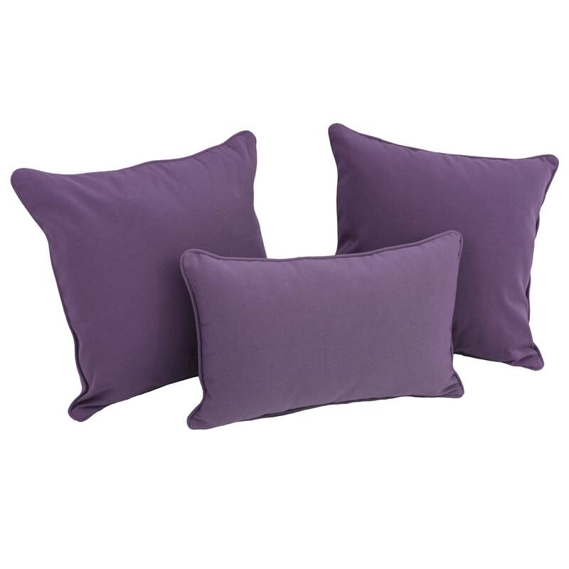Copper Grove Twill 3-Piece Throw Pillow Set - Grape
