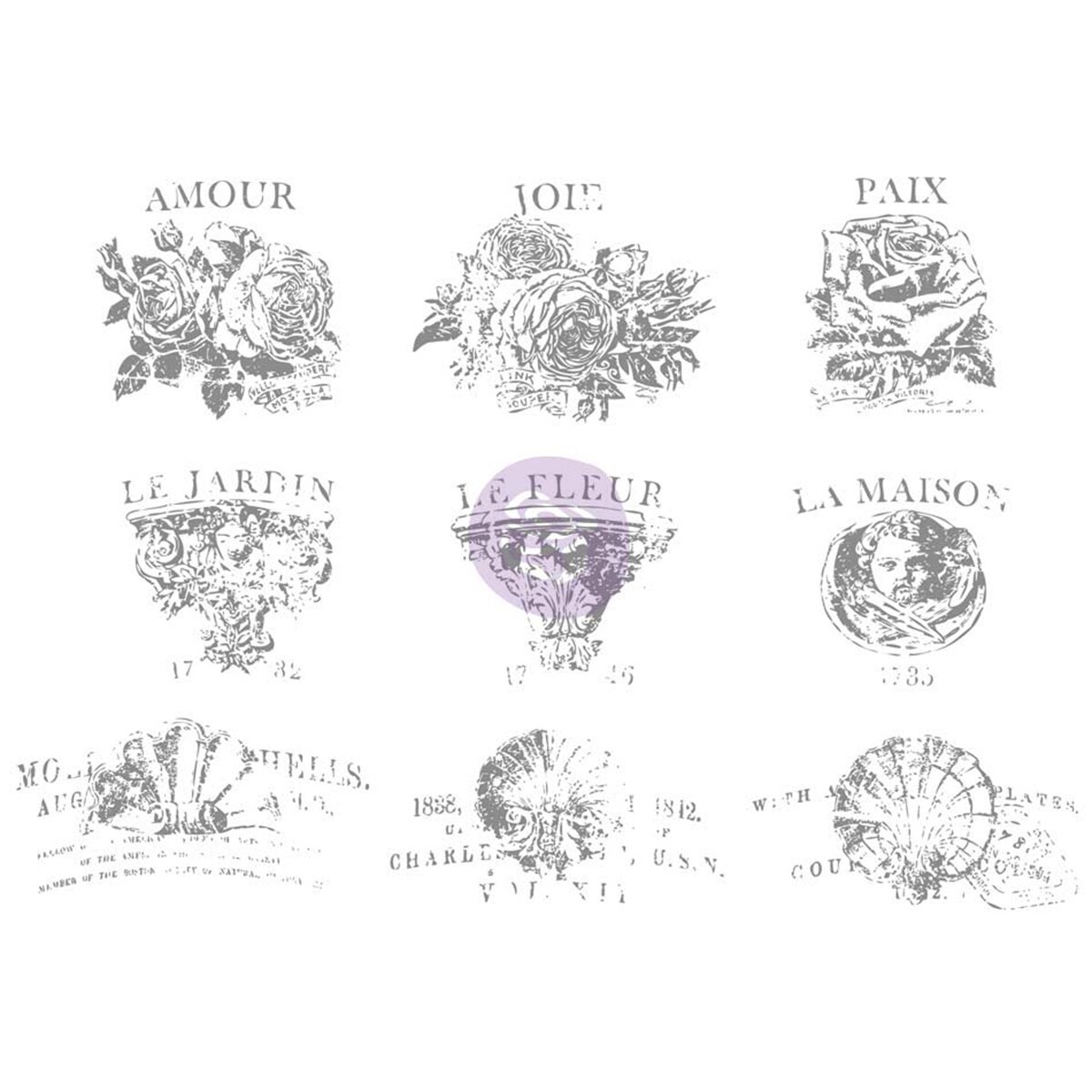 Shop Iron Orchid Designs Decor Transfer Rub Ons 4 Pot 12 X8 5
