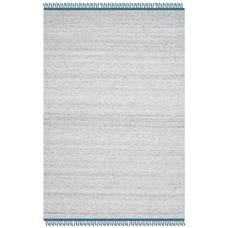 SAFAVIEH Handmade Flatweave Kilim Antje Wool Rug - 4' x 6' - Grey/Ivory