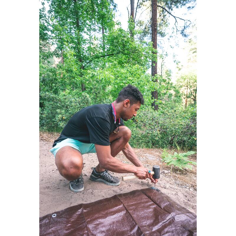 Stansport Light-Duty Rip-Stop Tarp 6' x 8' - Brown