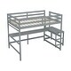 preview thumbnail 17 of 16, Full Loft Bed with Built-in Desk