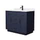 Option Dark Blue, Black Trim, White Quartz Top