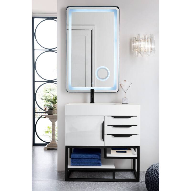 James Martin Vanities 983-V36-MB-GW Columbia 36" Free Standing Single