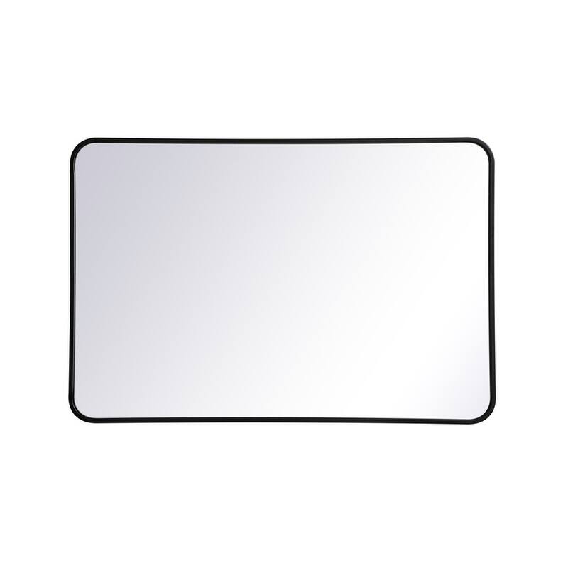 Ezra Soft Corner Metal Rectangular Mirror