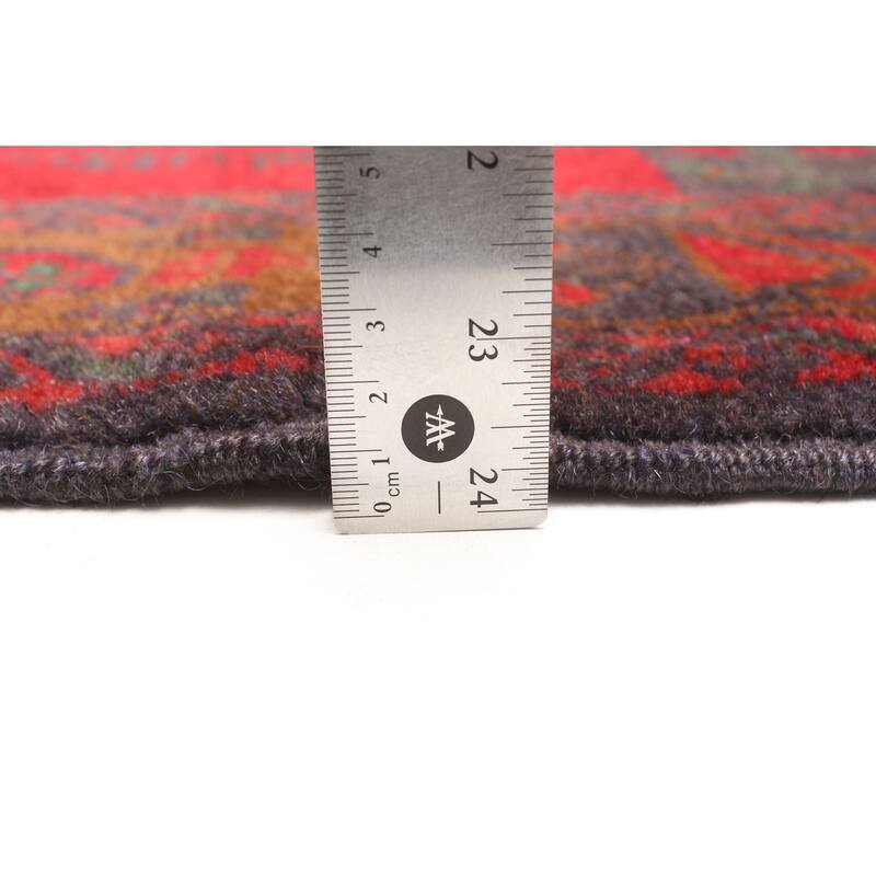 ECARPETGALLERY Hand-knotted Teimani Red Wool Rug - 3'8 x 6'8