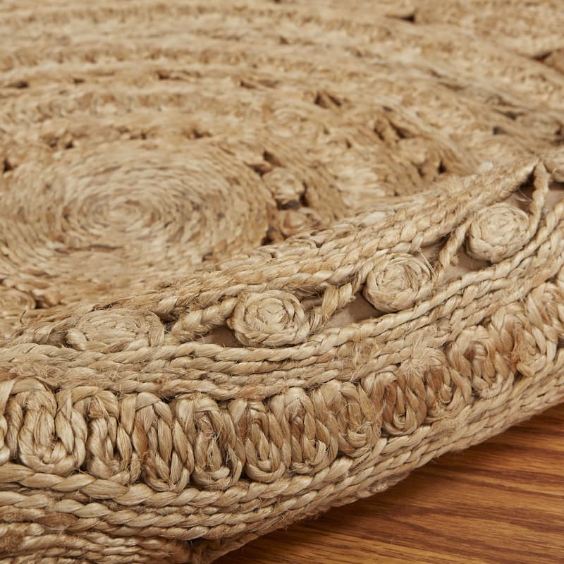 Sevita Organic Jute Braided Area Rug, Natural