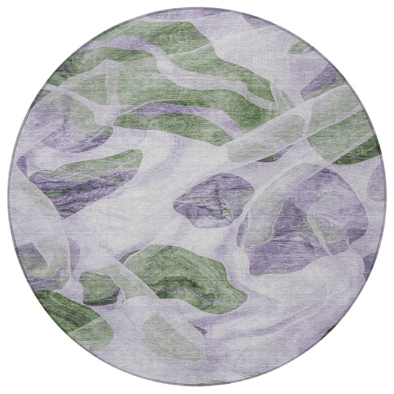 HomeRoots Abstract Transitional Rectangle Outdoor Rug
