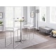 preview thumbnail 6 of 8, Silver Orchid Forrest Stackable Faux Leather Bar Stools (Set of 2) - N/A