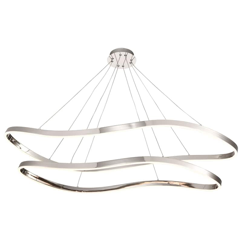 Sylas 48 Inch LED Pendant Polished Nickel Finish - Polished Nickel