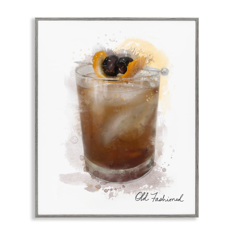 Stupell Old Fashioned Splash Framed Giclee Art Design By Matthew Piotrowicz - 16 x 20 - Grey