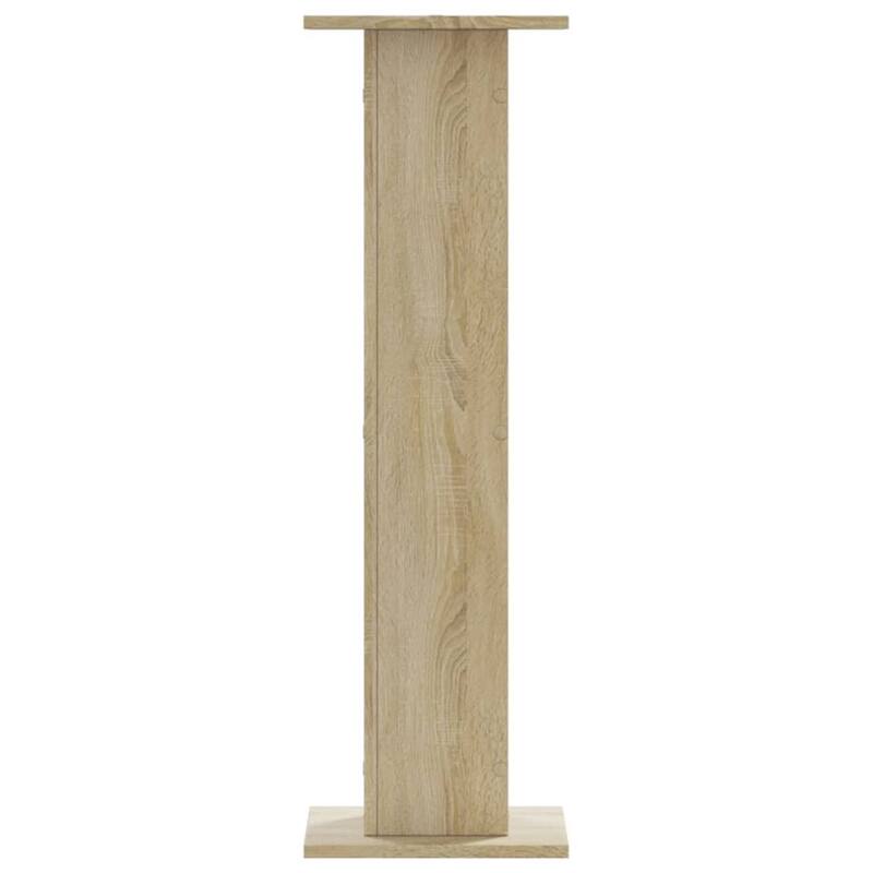 vidaXL Plant Stand Sonoma Oak Engineered Wood Large Decorative Inlays - 11.8 x 11.8 x 37.4 in